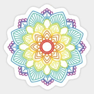 Mandala 24 rainbow Sticker